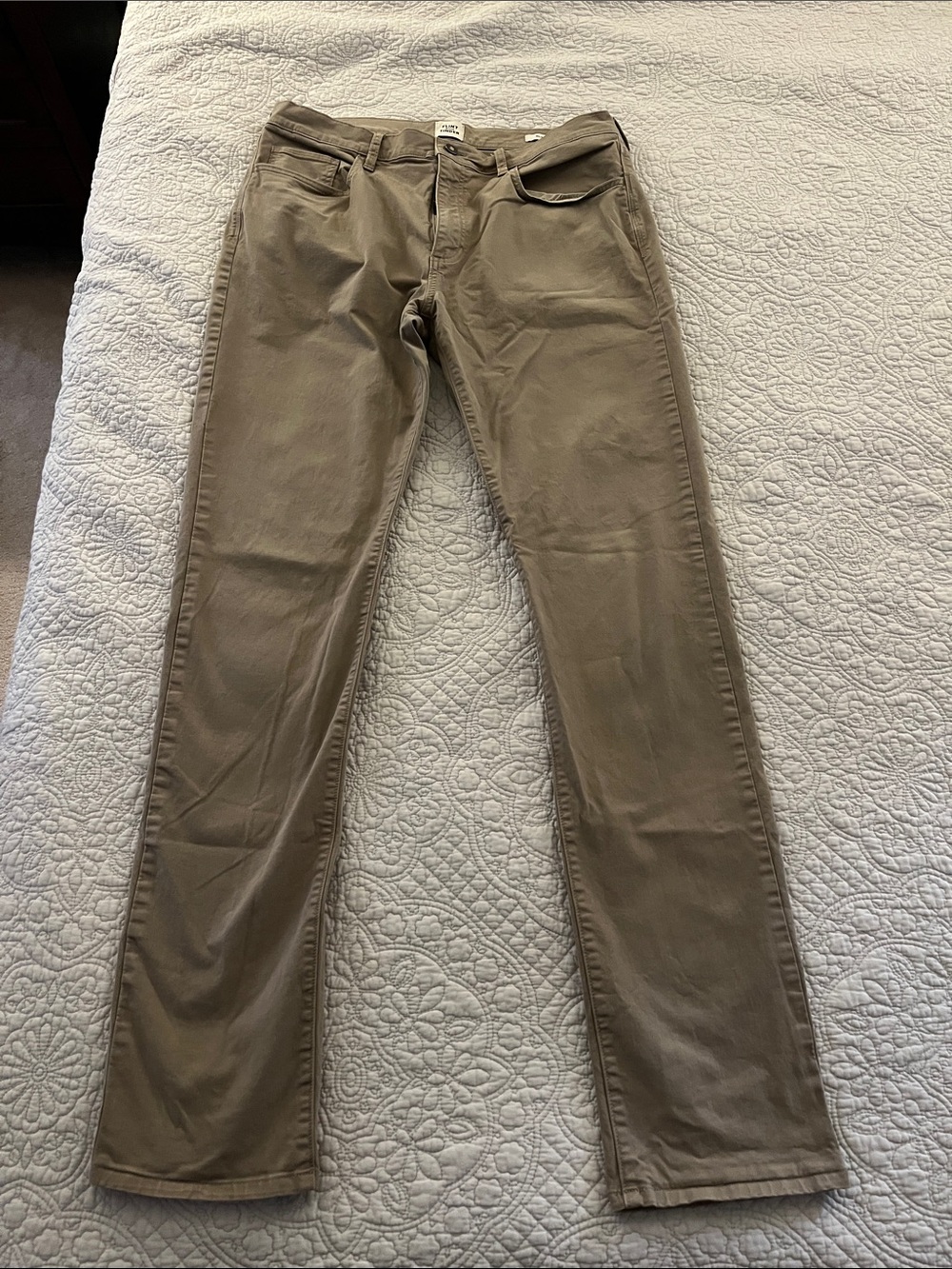 Flint & Tinder- Men's Casual Straight-Leg Jeans in Khaki 36x36